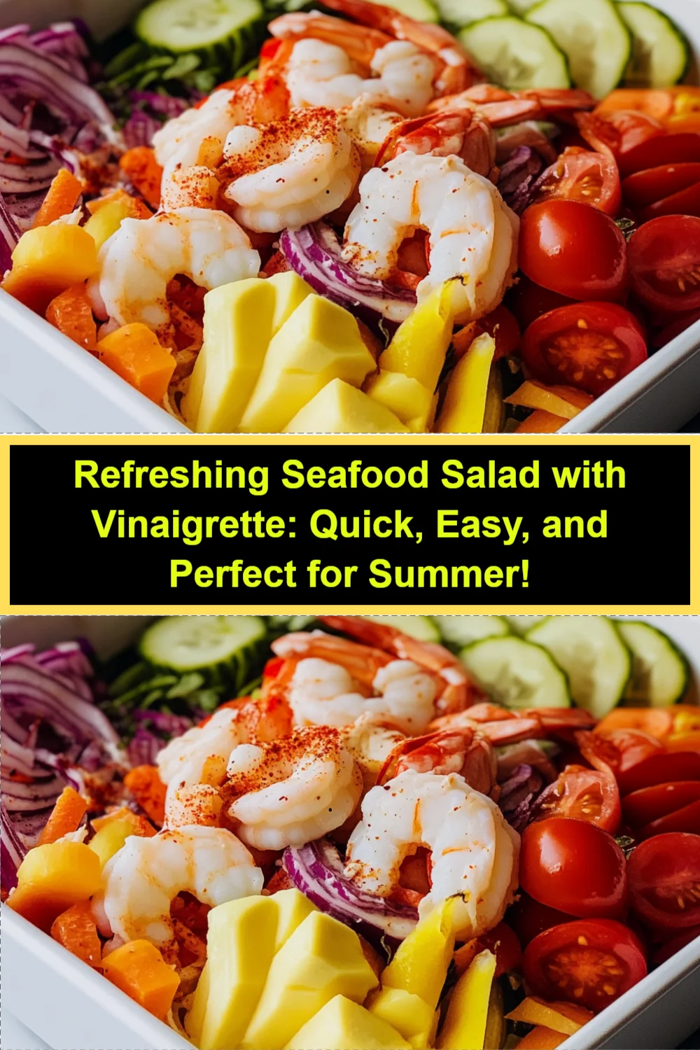 Refreshing Seafood Salad with Vinaigrette: Quick, Easy, and Perfect for Summer!