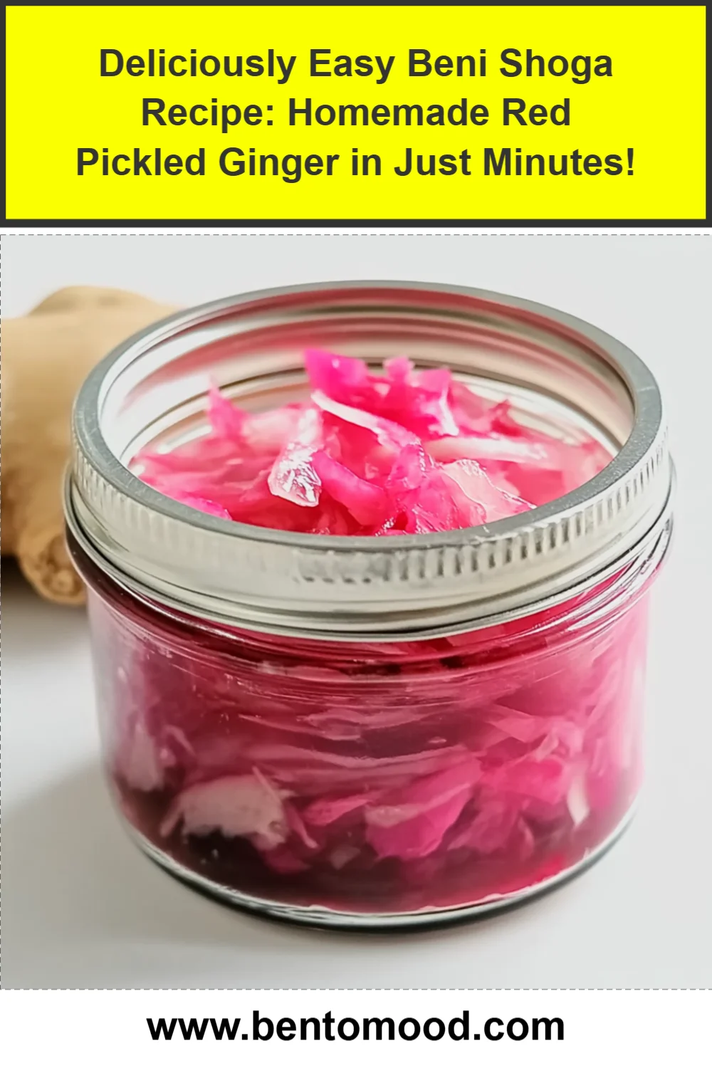 Deliciously Easy Beni Shoga Recipe: Homemade Red Pickled Ginger in Just Minutes!