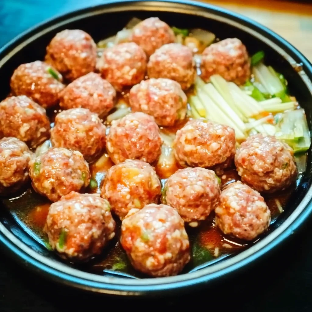 Delightful Taiwanese Hot Pot and Homemade Meatballs Recipe