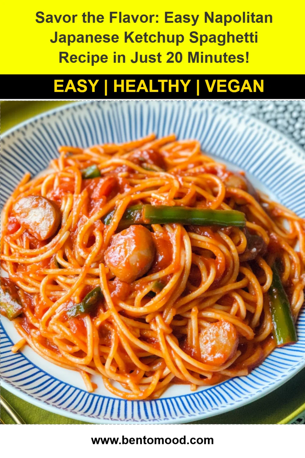 Savor the Flavor: Easy Napolitan Japanese Ketchup Spaghetti Recipe in Just 20 Minutes!