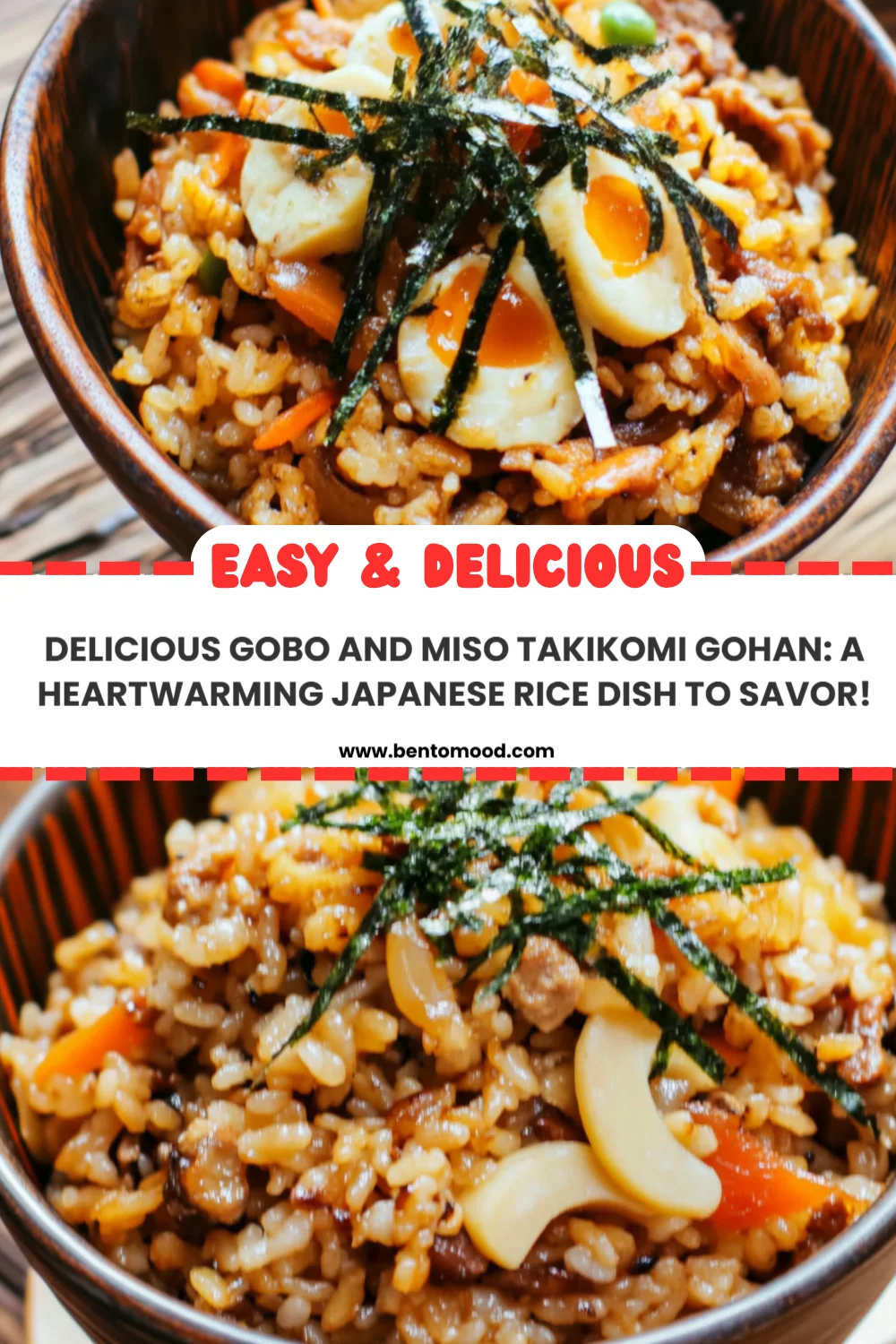 Delicious Gobo and Miso Takikomi Gohan: A Heartwarming Japanese Rice Dish to Savor!