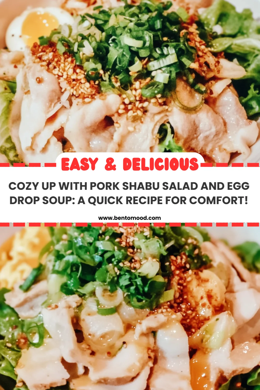 Cozy Up with Pork Shabu Salad and Egg Drop Soup: A Quick Recipe for Comfort!