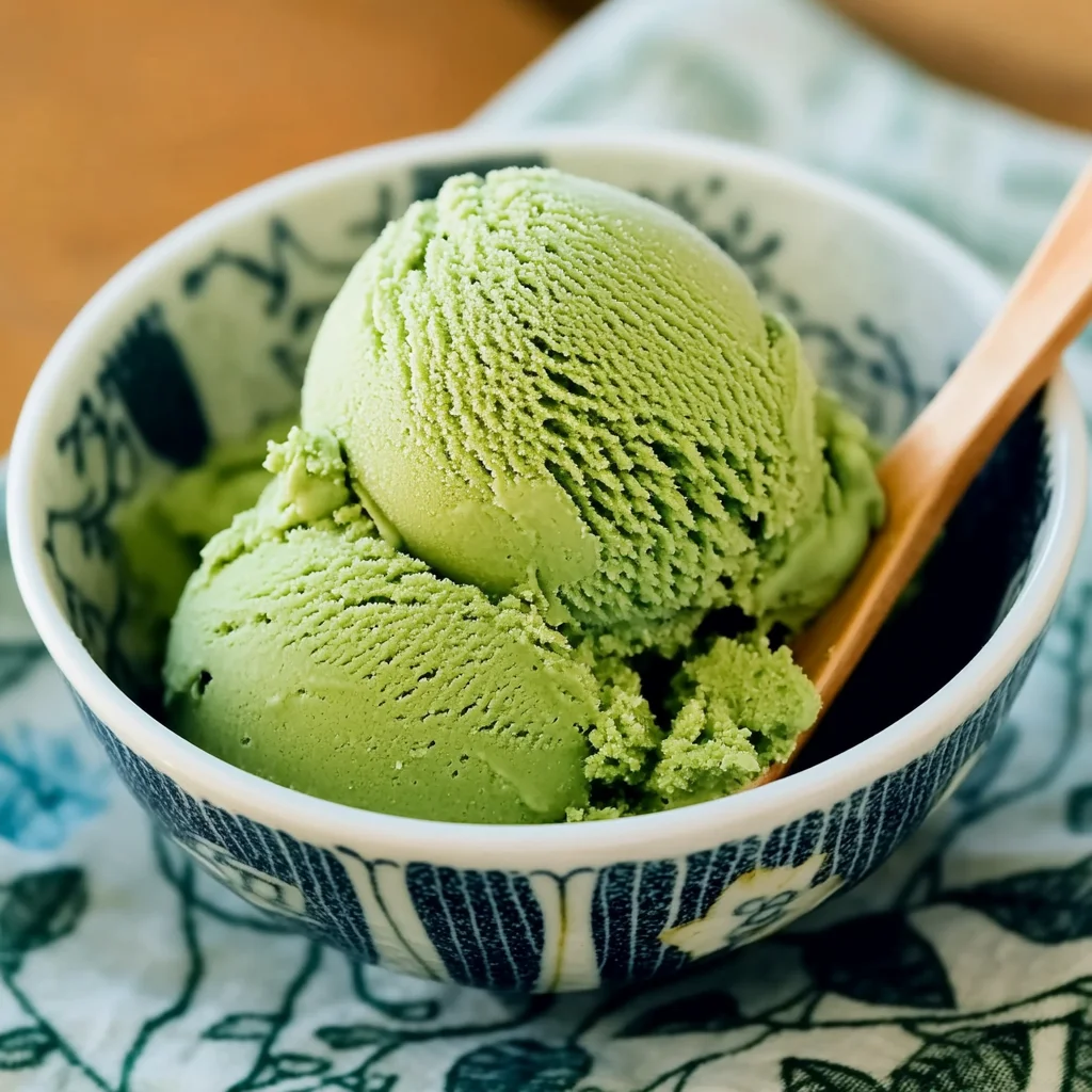 Delicious Homemade Matcha Ice Cream Recipe