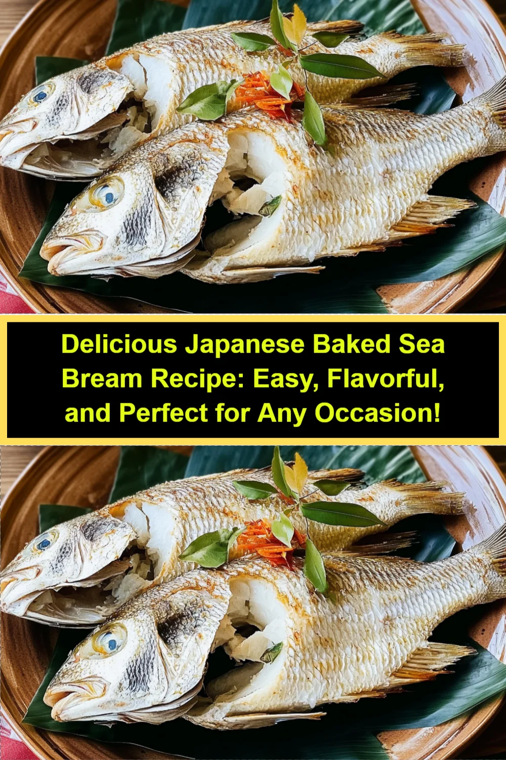 Delicious Japanese Baked Sea Bream Recipe: Easy, Flavorful, and Perfect for Any Occasion!