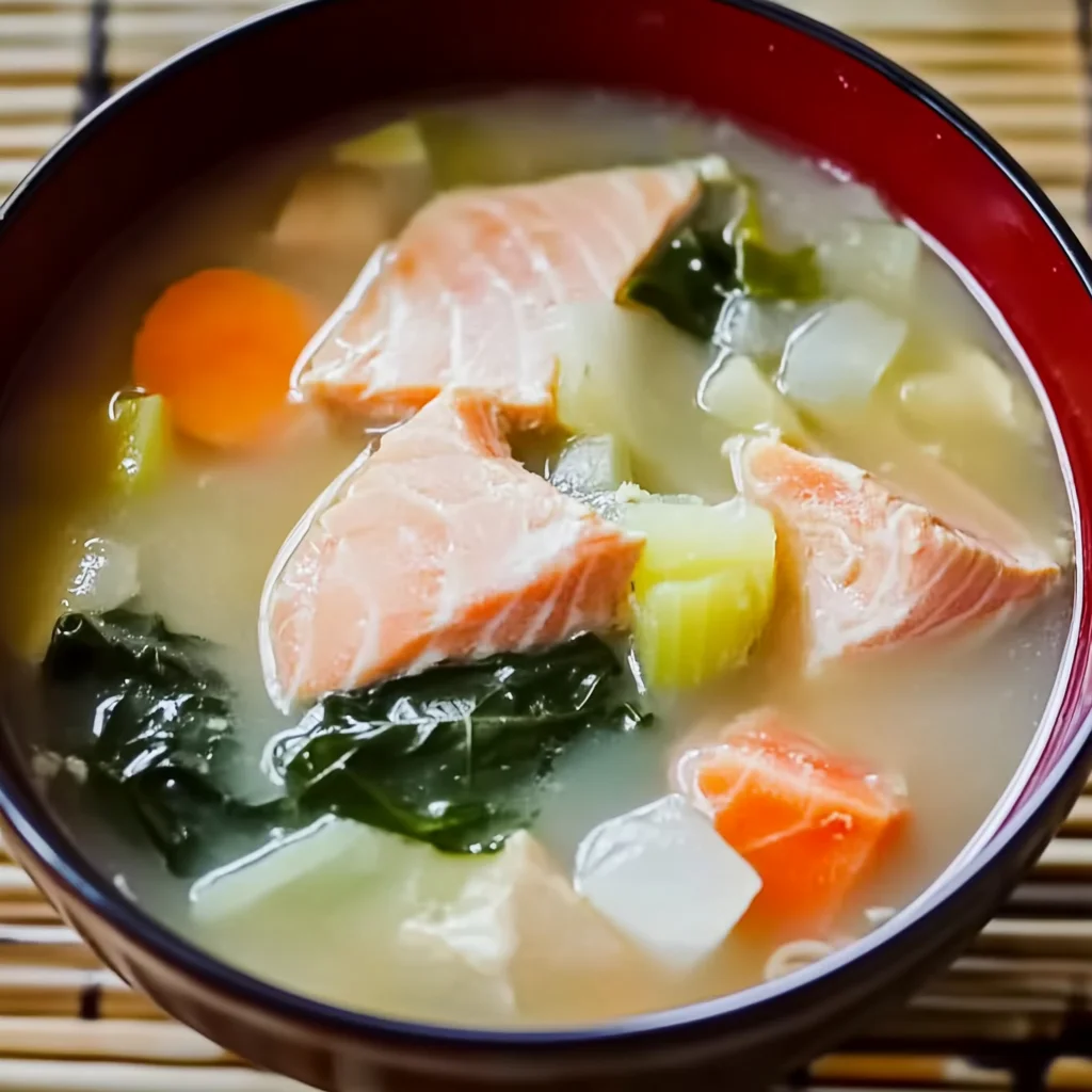 Delicious Sanpeijiru (Japanese Salmon Soup) Recipe