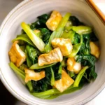 Delightful Simmered Fried Tofu and Greens Recipe