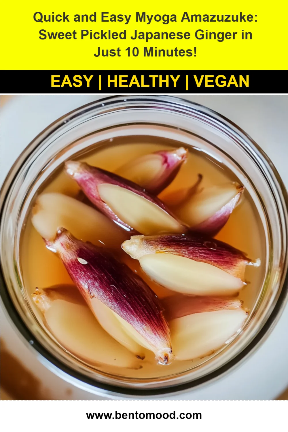 Quick and Easy Myoga Amazuzuke: Sweet Pickled Japanese Ginger in Just 10 Minutes!