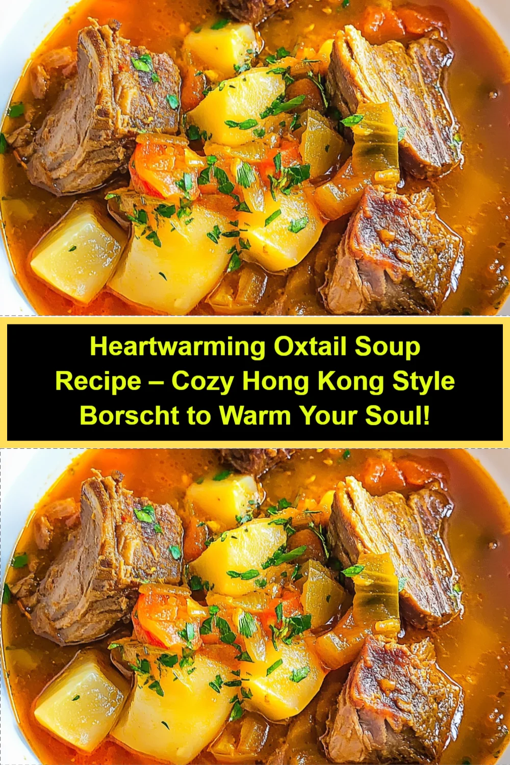 Heartwarming Oxtail Soup Recipe – Cozy Hong Kong Style Borscht to Warm Your Soul!