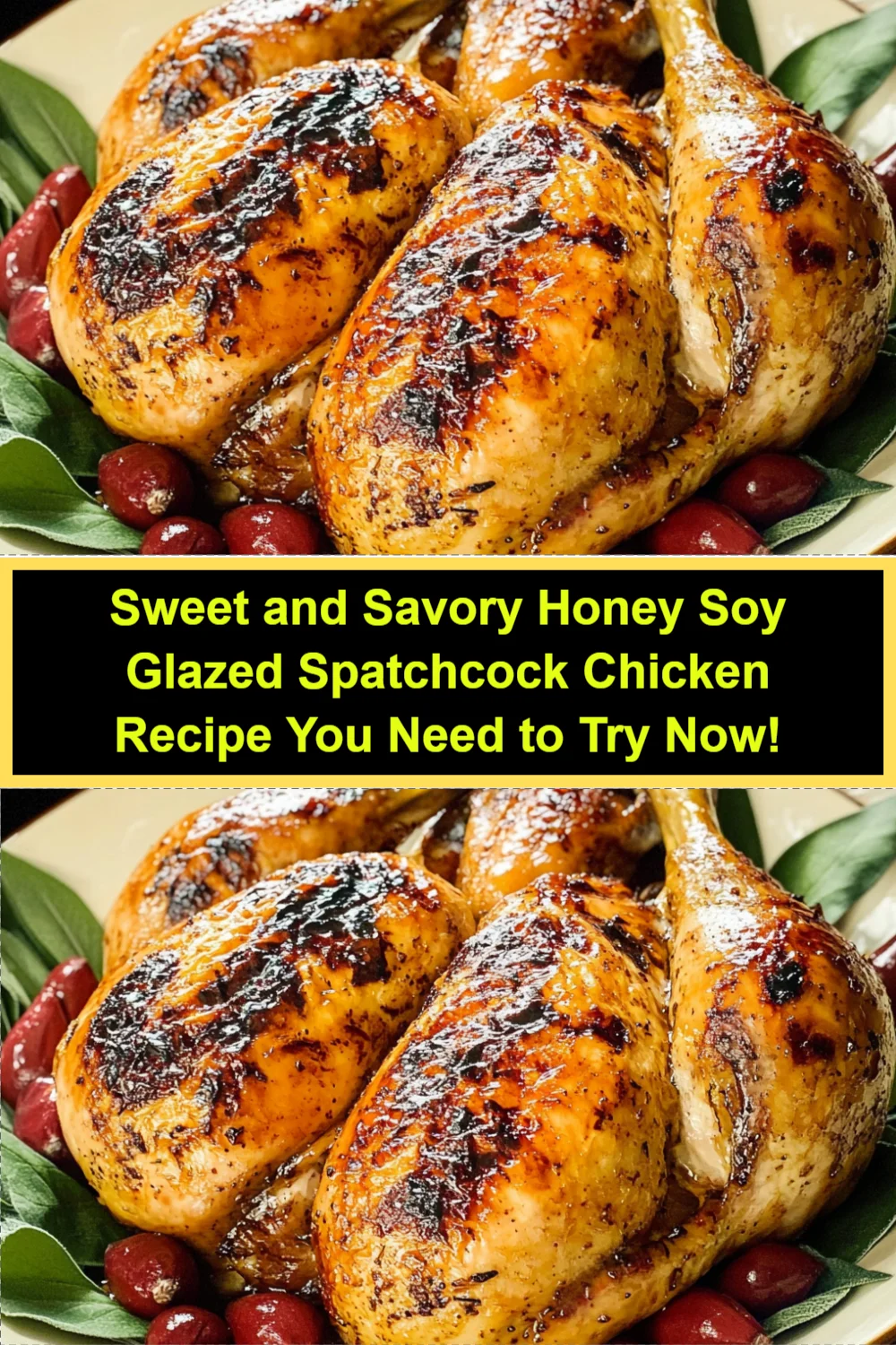 Sweet and Savory Honey Soy Glazed Spatchcock Chicken Recipe You Need to Try Now!